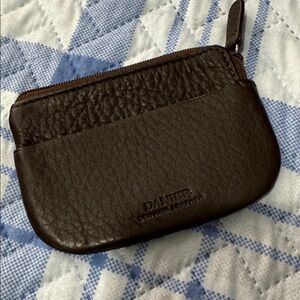 57. Danier Coin Purse - Brown - Genuine Leather